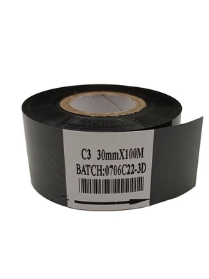30mm manufacturers black date stamping printing batch code hot stamp ribbon coding foil