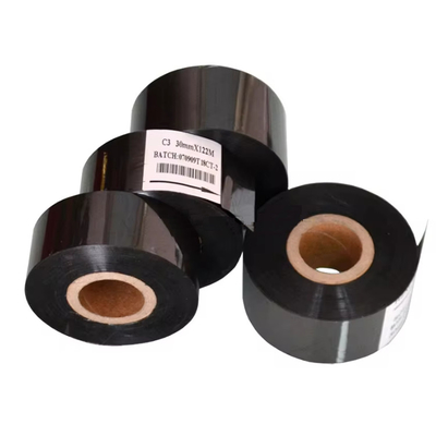 30mm manufacturers black date stamping printing batch code hot stamp ribbon coding foil