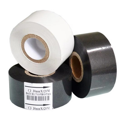 30mm manufacturers black date stamping printing batch code hot stamp ribbon coding foil