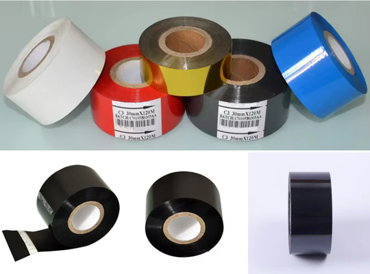 30mm manufacturers black date stamping printing batch code hot stamp ribbon coding foil