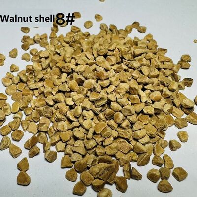 Crushed Walnut Shell Grit Blast Media 12# 1.7 - 2.0 mm for Sandblasting