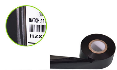 Black 25mm width 120M batch coding machine ribbon hot stamping foil