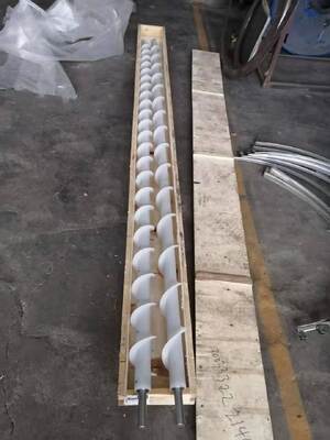 Customized  Standard/  Vertical  / Inclined / leveling  Plastic PP screw conveyors For Conveying Cotton Seed