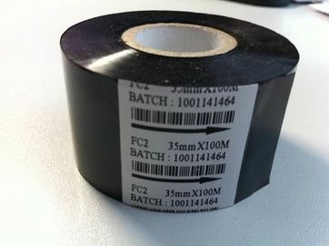 Black 30mm width date coding foil hot stamping ribbon for 241b coding machine