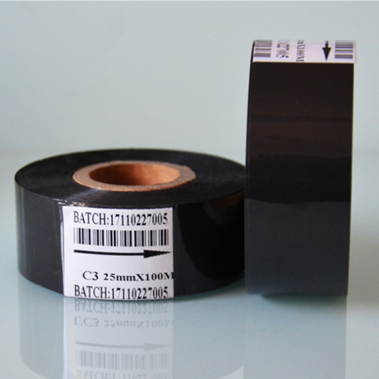 Wholesale Coding machine 30 * 100 coding ribbon black ribbon date printing ribbon hot coding ribbon